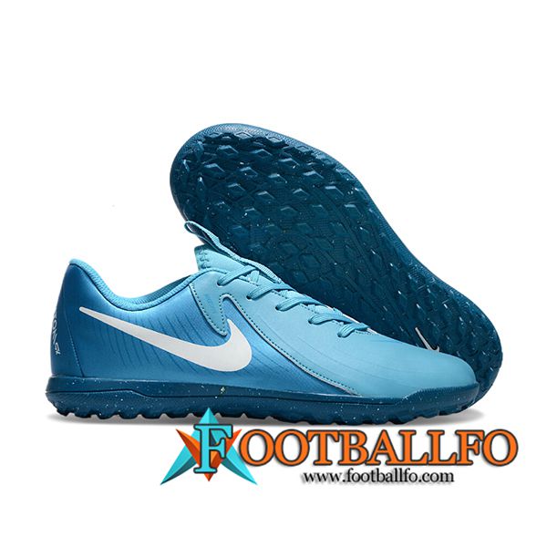 Nike Botas De Fútbol PHANTOM GX II CLUB TF Azul/Blanco