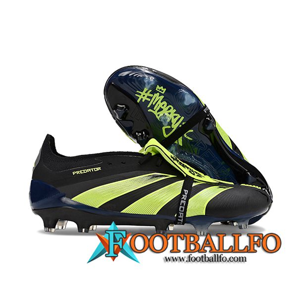 Adidas Botas De Fútbol Predator Elite Tongue FG Negro/Verde