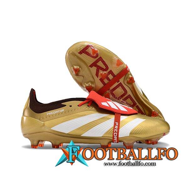 Adidas Botas De Fútbol Predator Elite Tongue FG Amarillo/Blanco