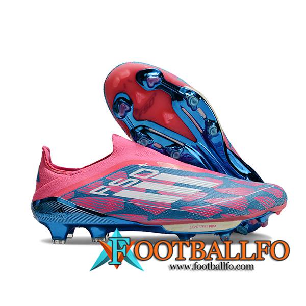 Adidas Botas De Fútbol F50+ FG Rosa/Azul/Blanco