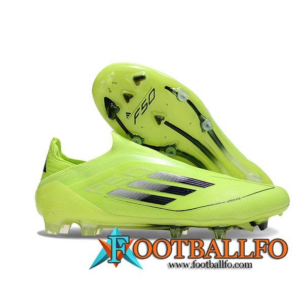 Adidas Botas De Fútbol F50 Elite Laceless FG Amarillo/Negro