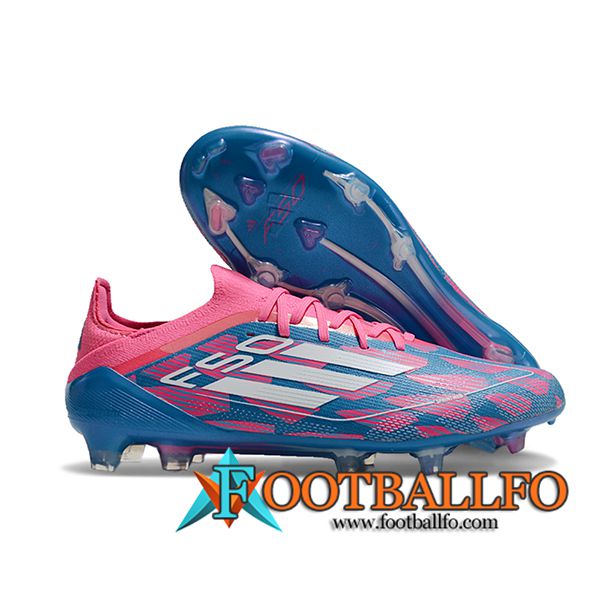 Adidas Botas De Fútbol F50 Elite FG Rosa/Azul/Blanco -02