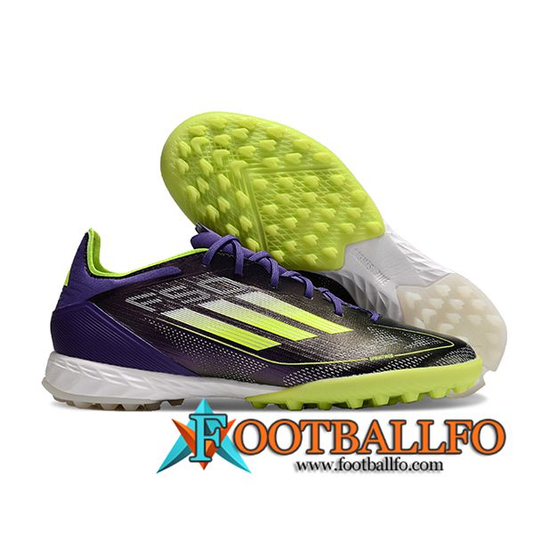 Adidas Botas De Fútbol F50 PRO TF Negro/Verde/Violeta