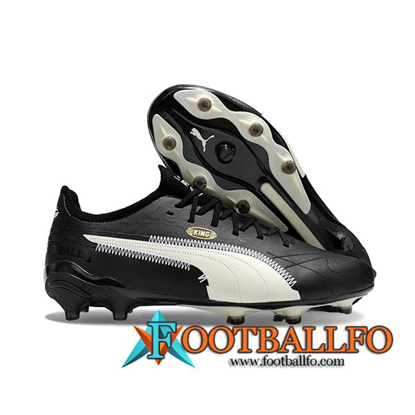 PUMA Botas De Fútbol King Ultimate X AOF Negro/Blanco