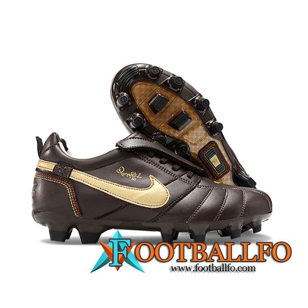 Nike Botas De Fútbol Tiempo Legend R10 Elite FG Marrón/Beige