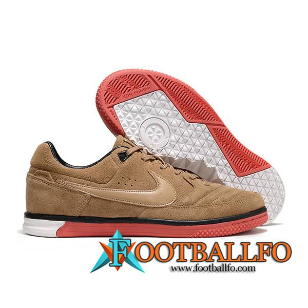 Nike Botas De Fútbol Gato IC Marrón/Rojo