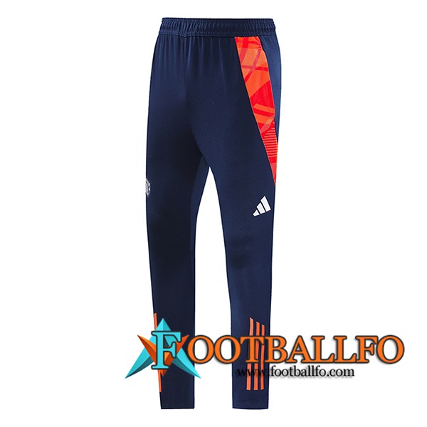 Pantalon Entrenamiento Manchester United Violeta/Naranja 2024/2025