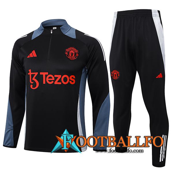 Chandal Equipos De Futbol Manchester United Negro/Gris 2024/2025 -02