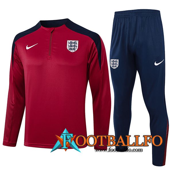 Chandal Equipos De Futbol Inglaterra Rojo/Negro 2024/2025