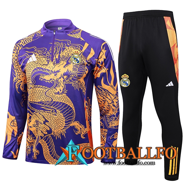 Chandal Equipos De Futbol Real Madrid Violeta/Amarillo 2024/2025 -02