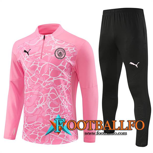 Chandal Equipos De Futbol Manchester City Rosa/Blanco 2024/2025