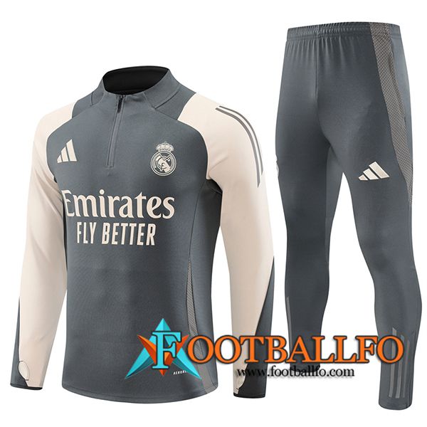 Chandal Equipos De Futbol Real Madrid Gris/Beige 2024/2025