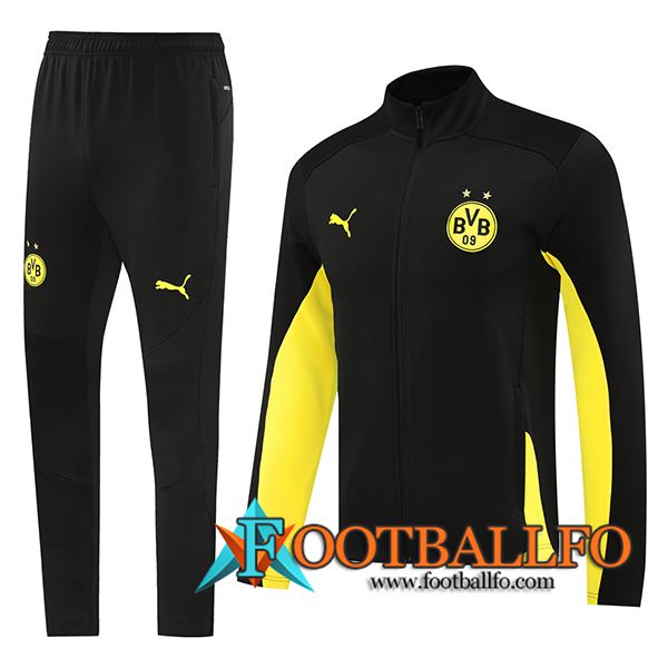 Chandal Equipos De Futbol Chaquetas Dortmund Negro/Amarillo 2024/2025