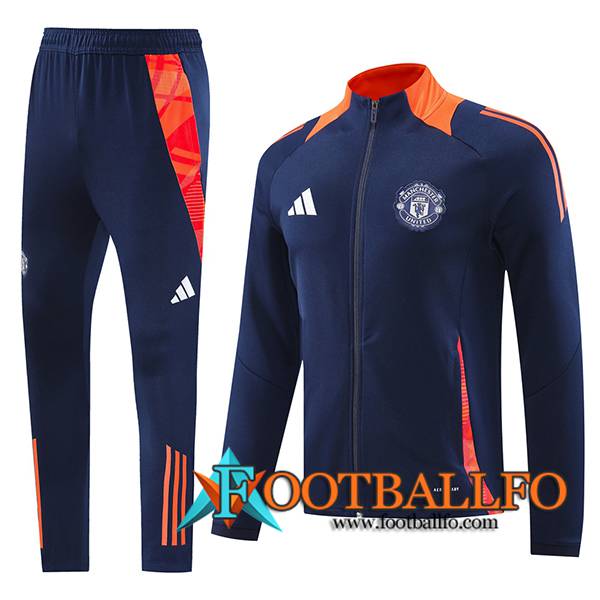 Chandal Equipos De Futbol Chaquetas Manchester United azul real 2024/2025