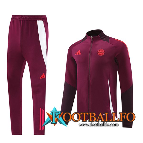 Chandal Equipos De Futbol Chaquetas Bayern Munich Rojo 2024/2025 -02