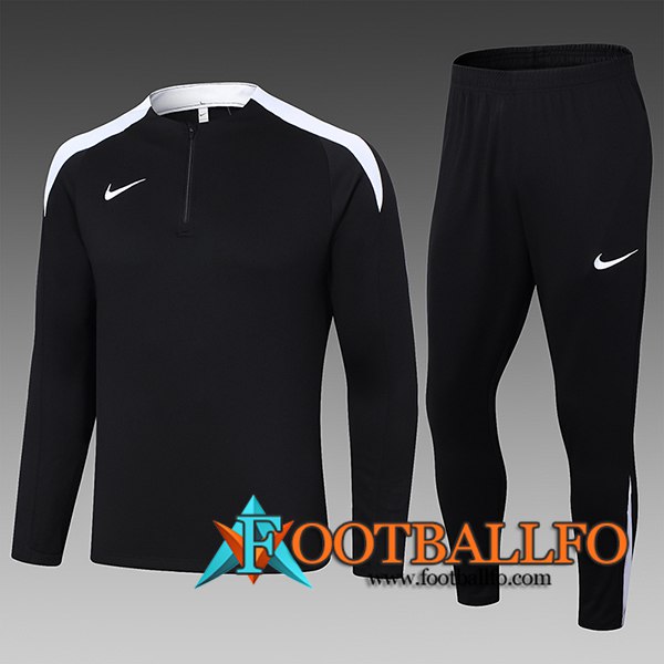 Chandal Equipos De Futbol Nike Ninos Negro/Blanco 2024/2025