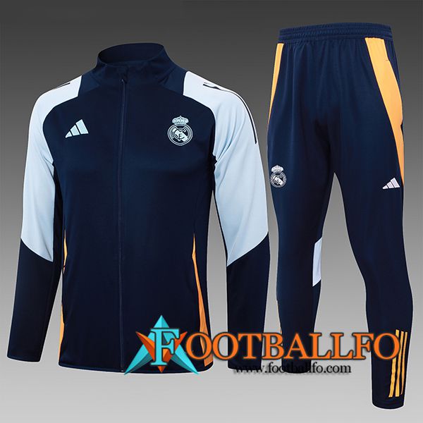 Chandal Equipos De Futbol Real Madrid Ninos Azul/Naranja 2024/2025 -02