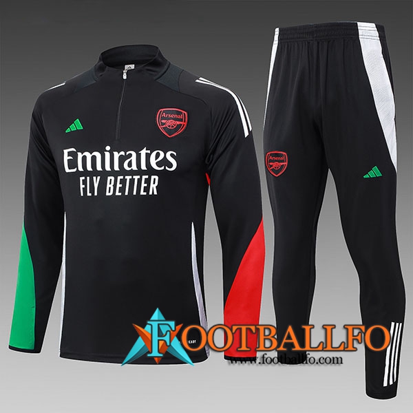 Chandal Equipos De Futbol Arsenal Ninos Negro/Verde/Rojo 2024/2025 -02