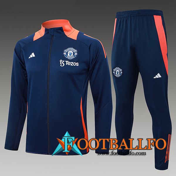 Chandal Equipos De Futbol Manchester United Ninos Azul/Naranja 2024/2025 -05