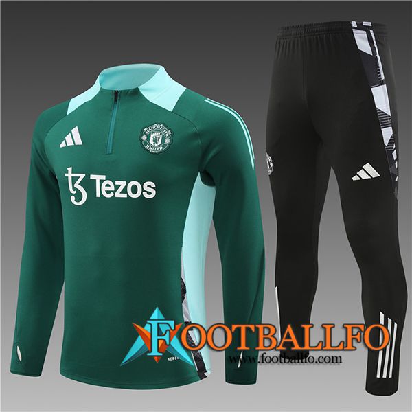 Chandal Equipos De Futbol Manchester United Ninos Verde/Azul 2024/2025