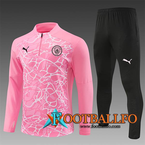 Chandal Equipos De Futbol Manchester City Ninos Rosa/Blanco 2024/2025