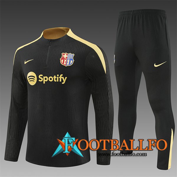 Chandal Equipos De Futbol FC Barcelona Ninos Negro/Amarillo 2024/2025