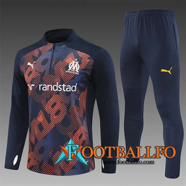 Chandal Equipos De Futbol Marsella Ninos Azul/Naranja 2024/2025