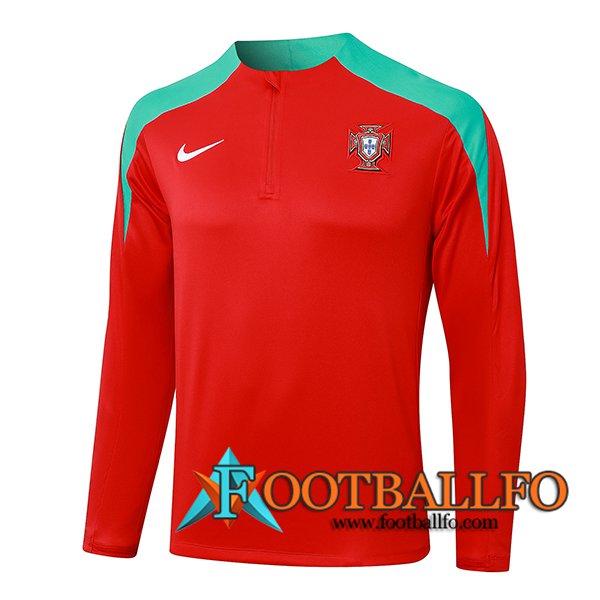 Sudadera De Entrenamiento Portugal Rojo/Verde 2024/2025