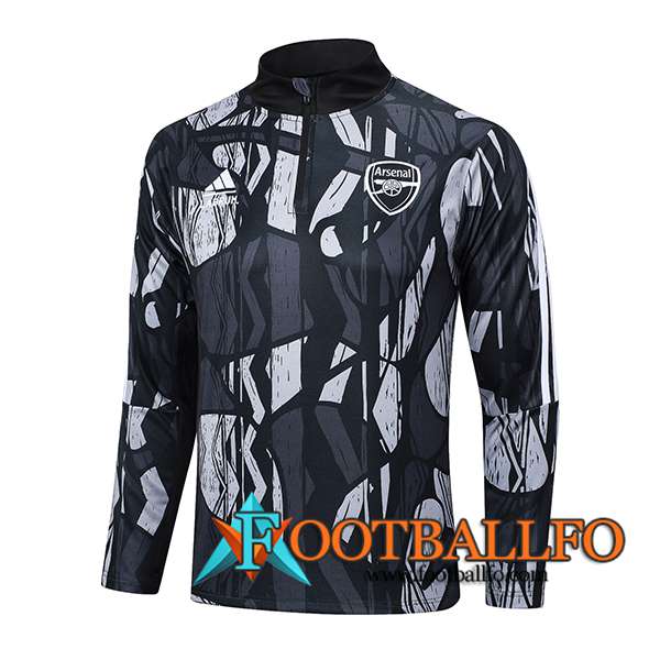 Sudadera De Entrenamiento Arsenal Negro/Gris 2024/2025