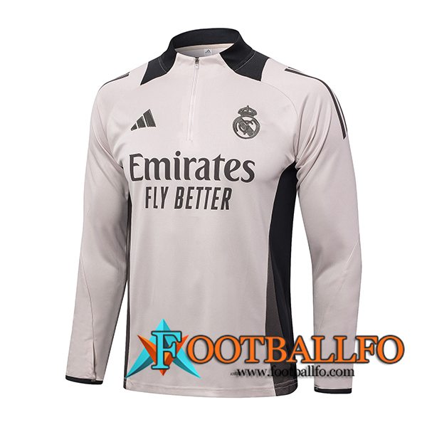 Sudadera De Entrenamiento Real Madrid Rosa/Gris 2024/2025