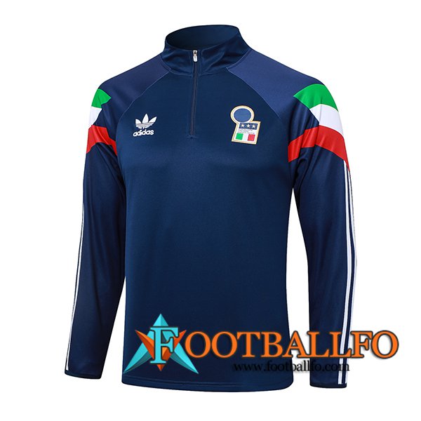 Sudadera De Entrenamiento Italia Azul Oscuro 2024/2025