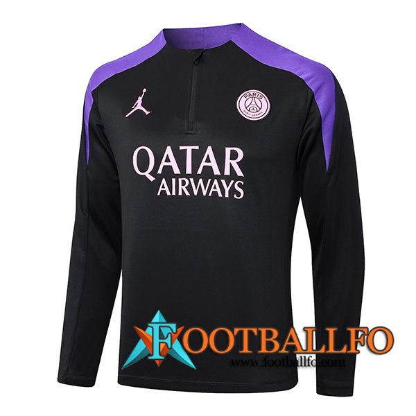 Sudadera De Entrenamiento PSG Negro/Violeta 2024/2025