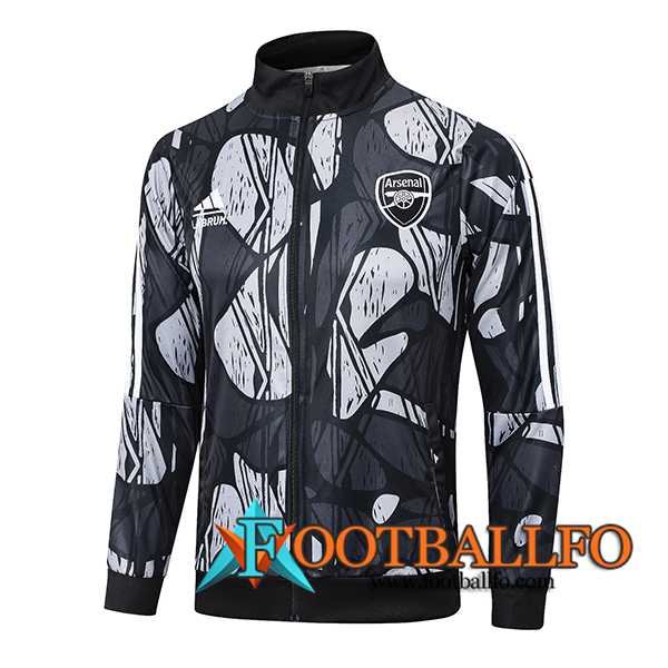 Chaquetas Futbol Arsenal Negro/Gris 2024/2025