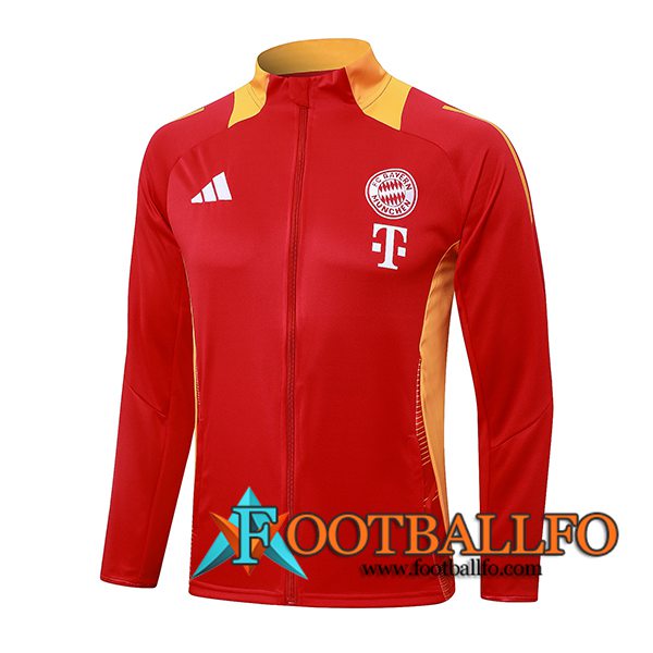 Chaquetas Futbol Bayern Munich Rojo/Naranja 2024/2025 -02