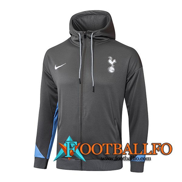 Chaqueta Con Capucha Tottenham Hotspur Gris/Azul 2024/2025