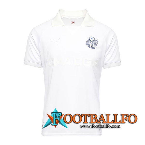 Nueva Camisetas De Futbol Marsella OM 125th Anniversary Blanco 2024/2025