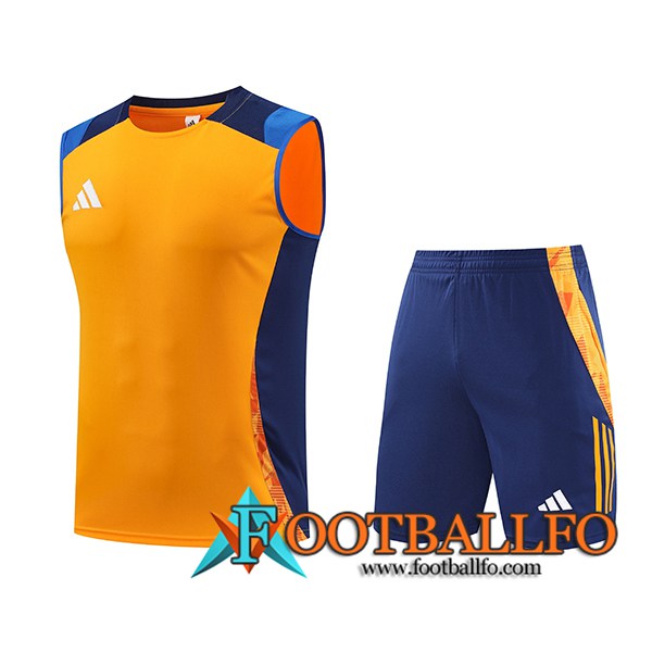 Camiseta Entrenamiento sin mangas Adidas Naranja/Azul 2024/2025