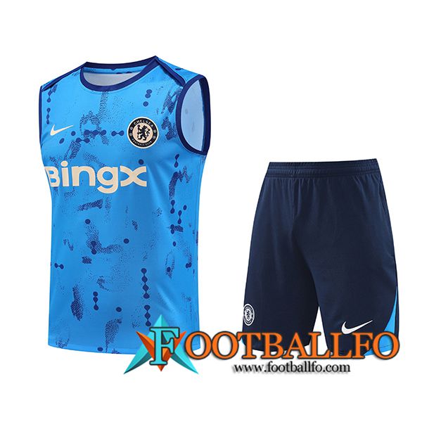 Camiseta Entrenamiento sin mangas FC Chelsea Azul 2024/2025