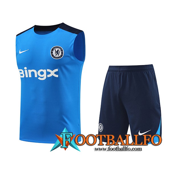 Camiseta Entrenamiento sin mangas FC Chelsea Azul 2024/2025 -02