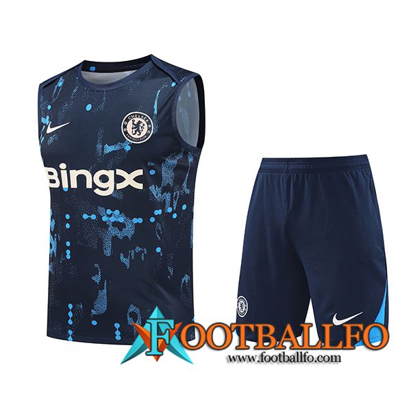 Camiseta Entrenamiento sin mangas FC Chelsea Azul Oscuro 2024/2025