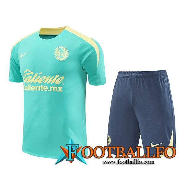 Camiseta Entrenamiento Club America Verde/Amarillo 2024/2025