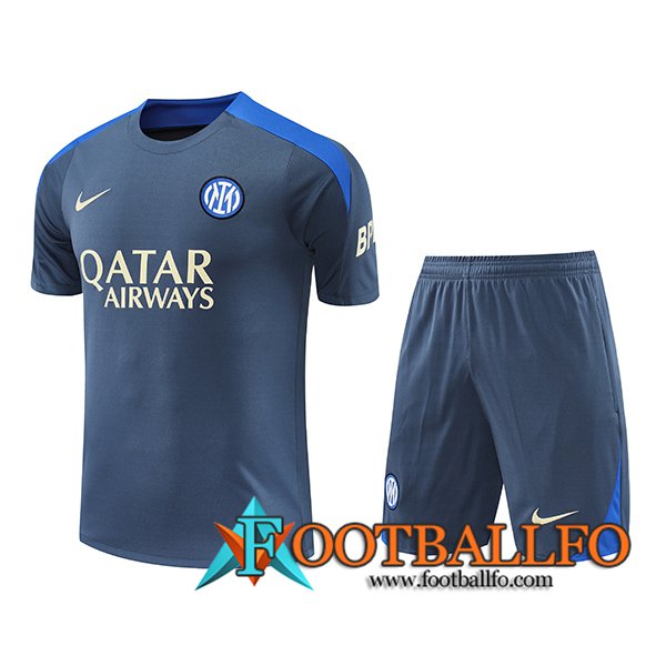 Camiseta Entrenamiento Inter Milan Gris/Azul 2024/2025