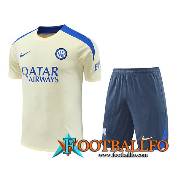 Camiseta Entrenamiento Inter Milan Amarillo/Azul 2024/2025