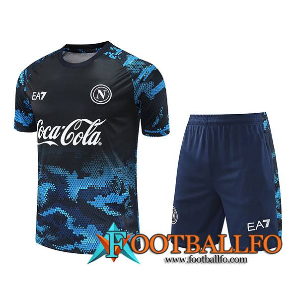 Camiseta Entrenamiento SSC Napoli Negro/Azul 2024/2025