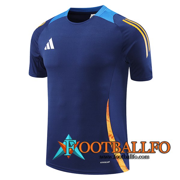 Camiseta Entrenamiento Adidas Azul/Naranja 2024/2025