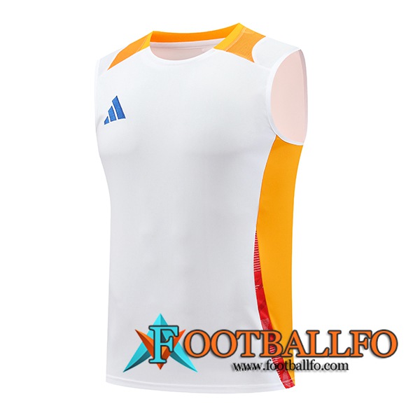 Chalecos De Futbol Adidas Blanco/Naranja 2024/2025