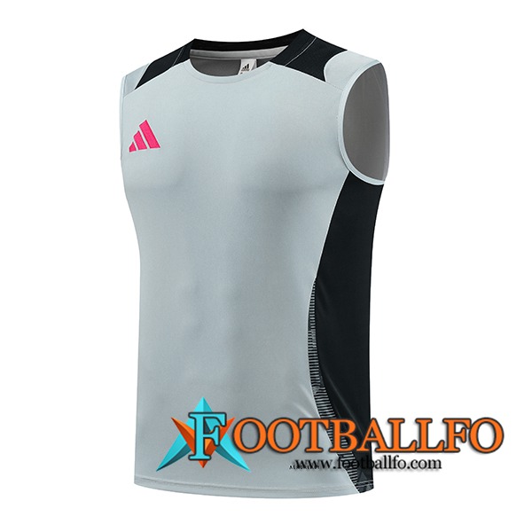 Chalecos De Futbol Adidas Gris/Negro/Rosa 2024/2025