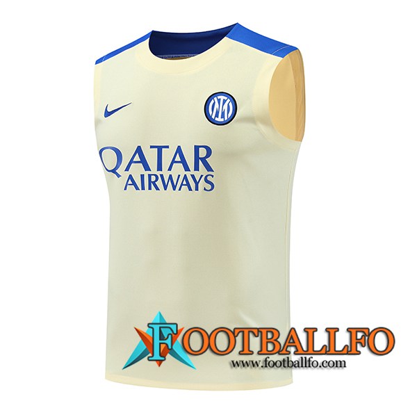 Chalecos De Futbol Inter Milan Amarillo/Azul 2024/2025