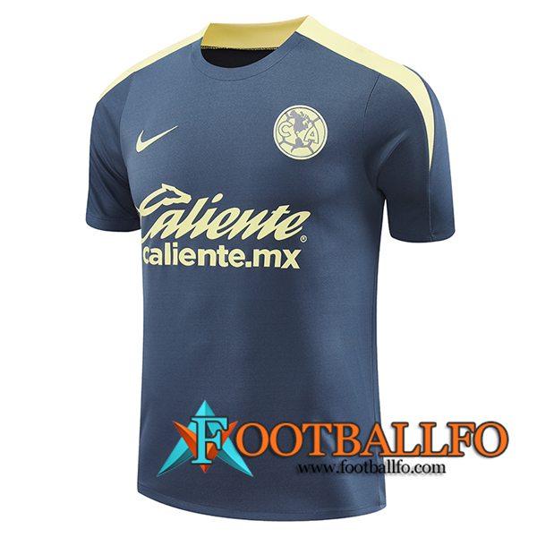 Camiseta Entrenamiento Club America Gris/Amarillo 2024/2025