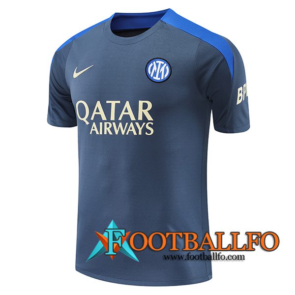 Camiseta Entrenamiento Inter Milan Gris/Azul 2024/2025